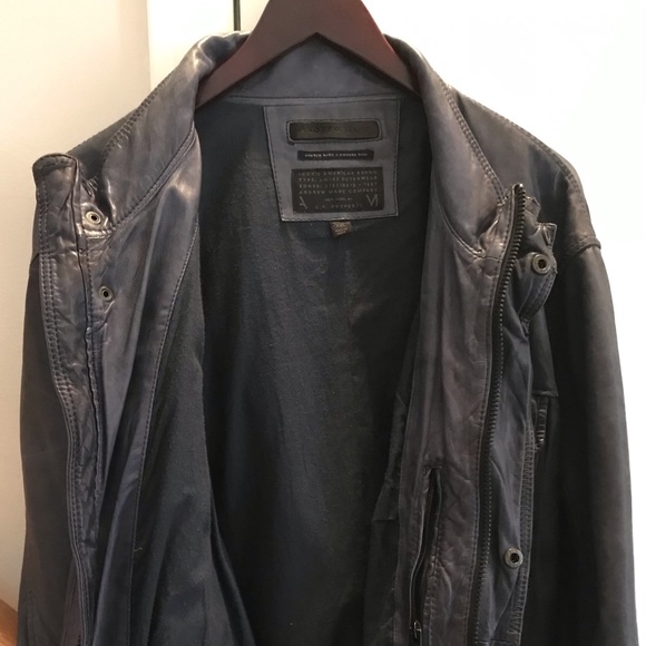 Andrew Marc Leather Bomber - Picture 3 of 5
